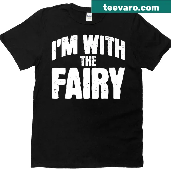 Matching Halloween costume shirt with fairy graphic and text