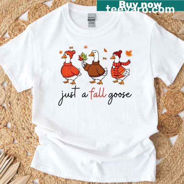 Cute cartoon goose design T-shirt