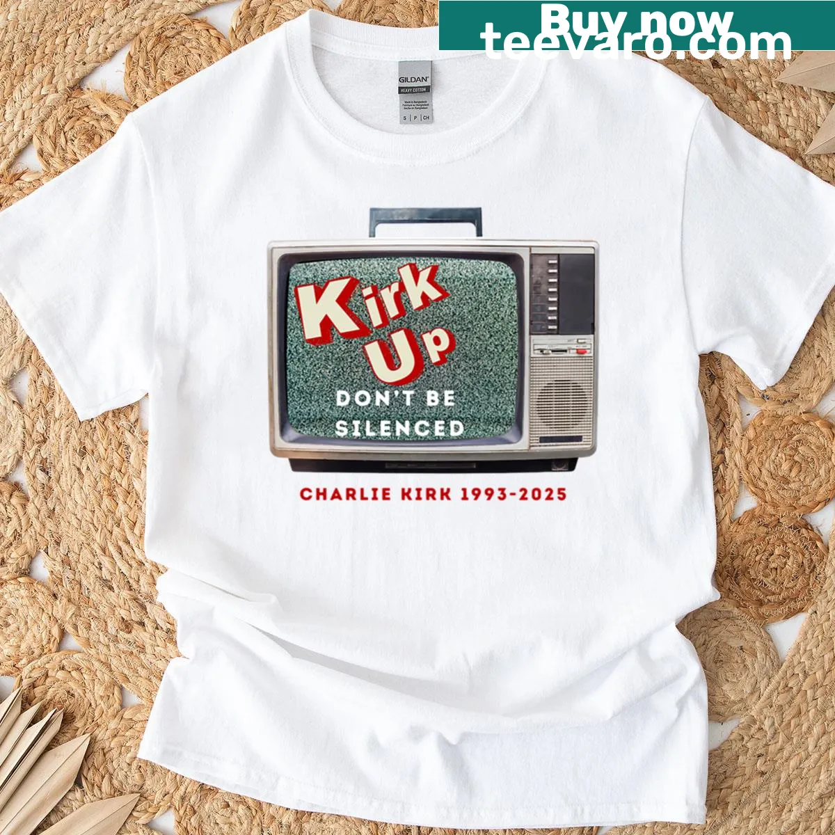 Kirk Up TV Don't Be Silenced T-shirt — on a men's t-shirt