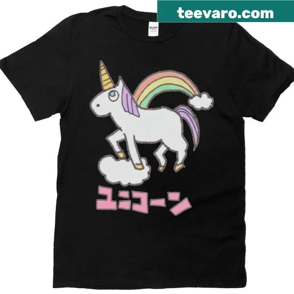 Ninja and unicorn illustration t-shirt