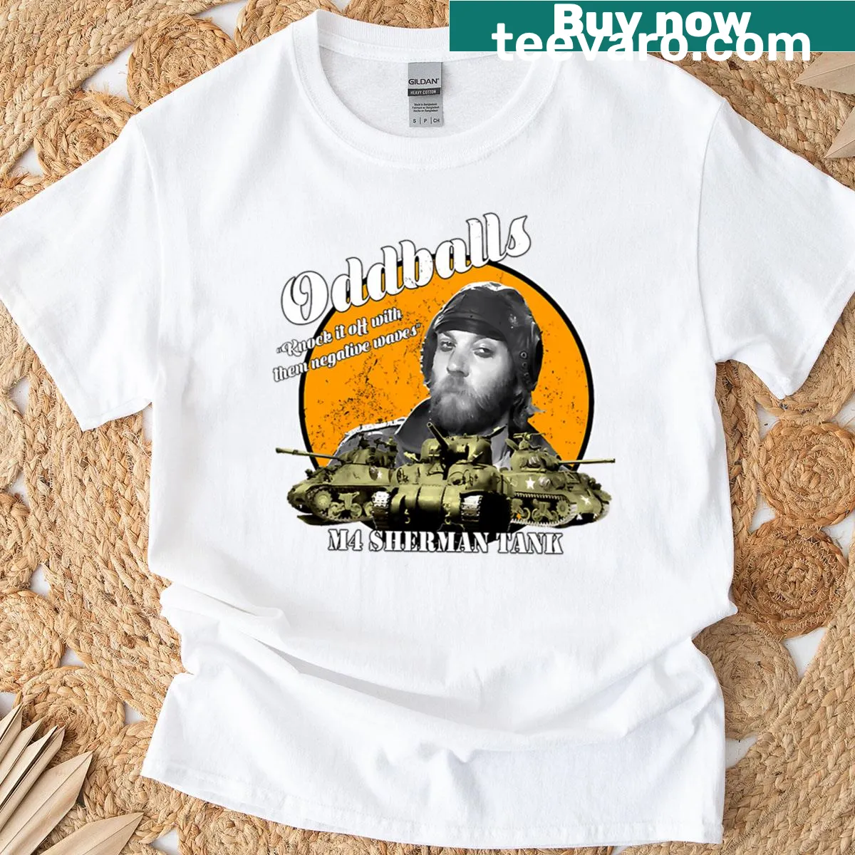 T-shirt featuring the phrase associated with Sgt. Oddball from Kelly's Heroes — on a men's t-shirt