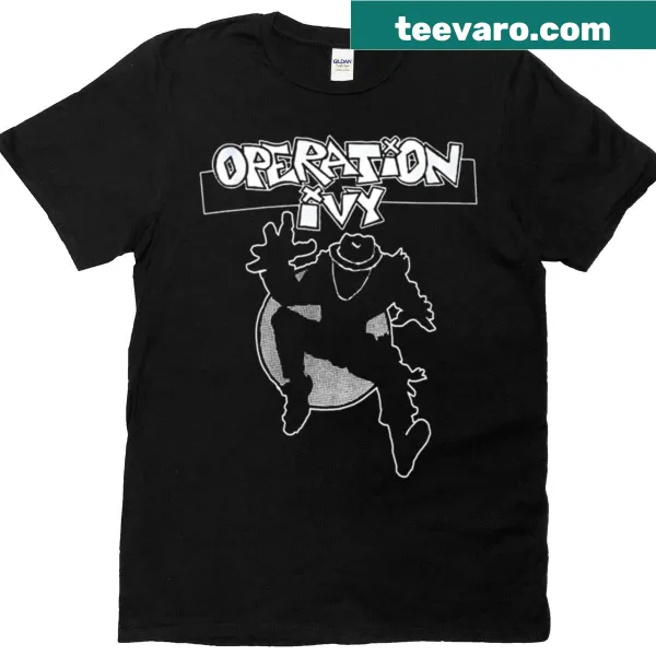 Vintage distressed T-shirt featuring the Operation Ivy band logo