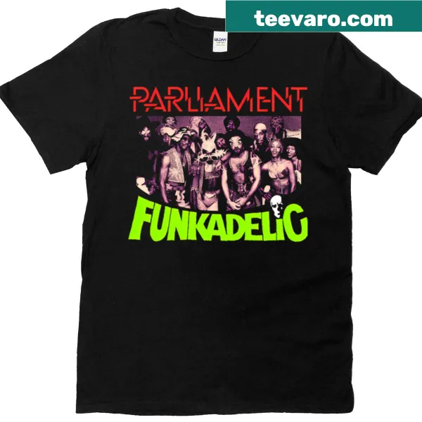 Retro Parliament Funkadelic design T-shirt for music lovers