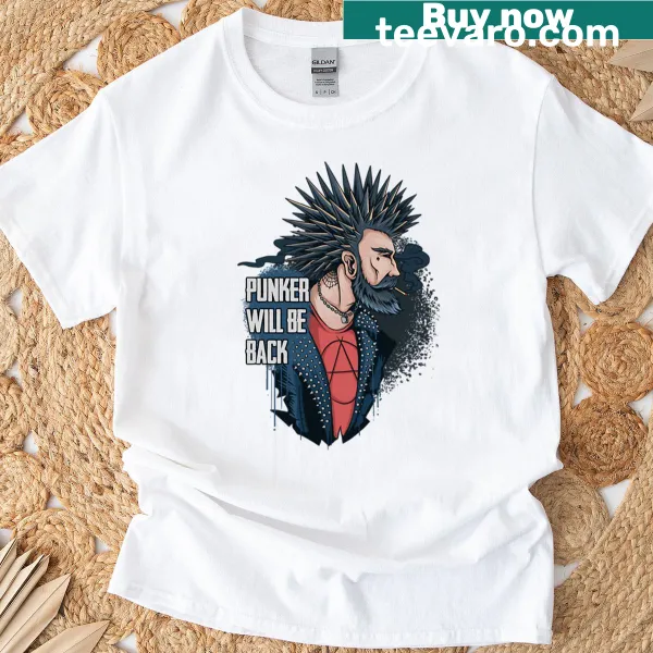 Music t-shirt with the phrase 'Punkers Will Return'