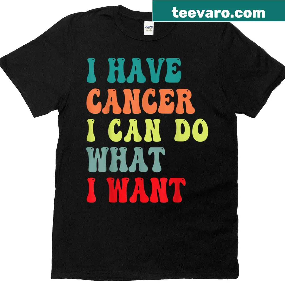 Sarcastic cancer awareness humor t-shirt — on a men's t-shirt