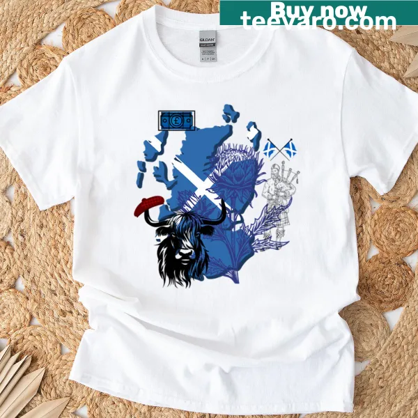Scottish themed T-shirt with cultural elements