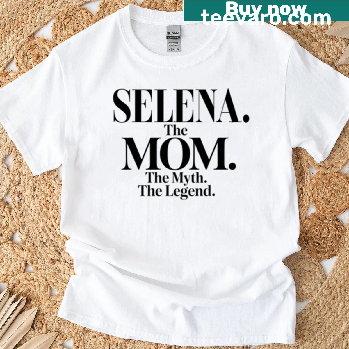 Funny mom t-shirt celebrating Selena as a legendary mom — on a men's t-shirt