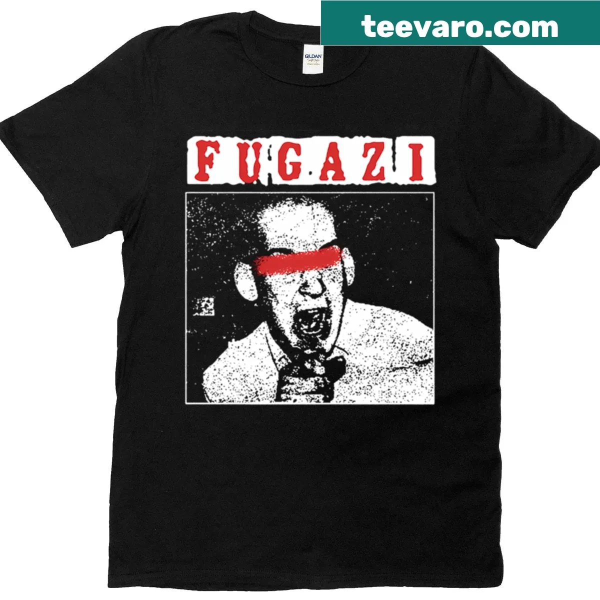 Silhouette t-shirt inspired by punk music — on a men's t-shirt