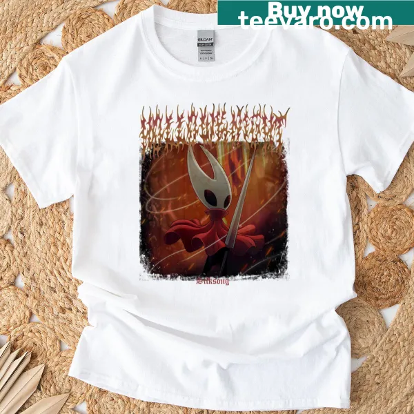 Hollow Knight inspired death metal t-shirt with intricate illustrations