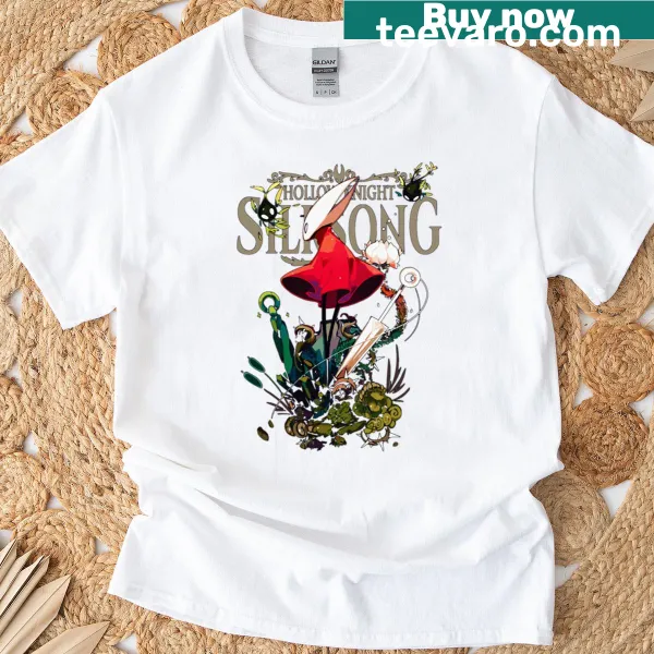 Silksong Hornet graphic gaming t-shirt.