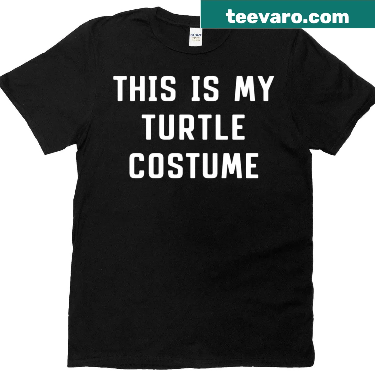 Funny turtle costume t-shirt for Halloween — on a men's t-shirt