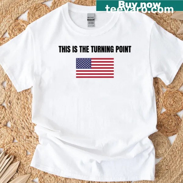 Inspirational oversized T-shirt with 'This Is The Turning Point' text