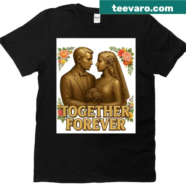 Romantic wedding couple design t-shirt for couples