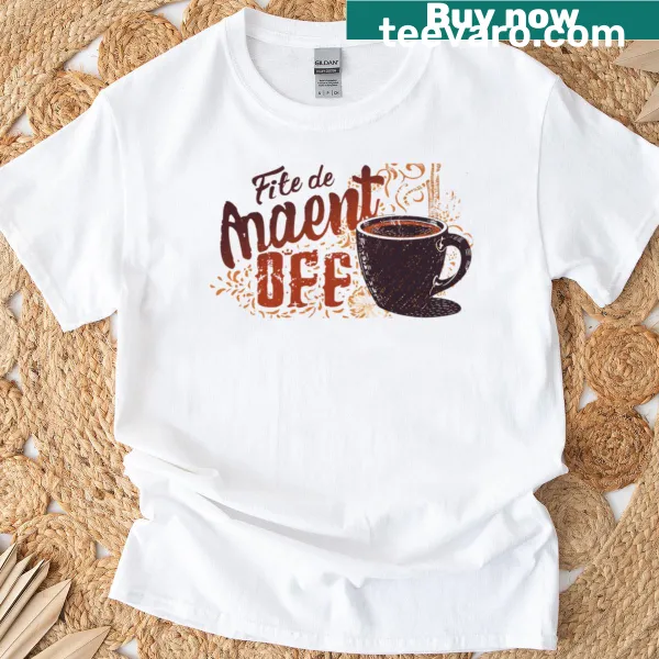 Retro typography t-shirt featuring a vintage coffee mug design