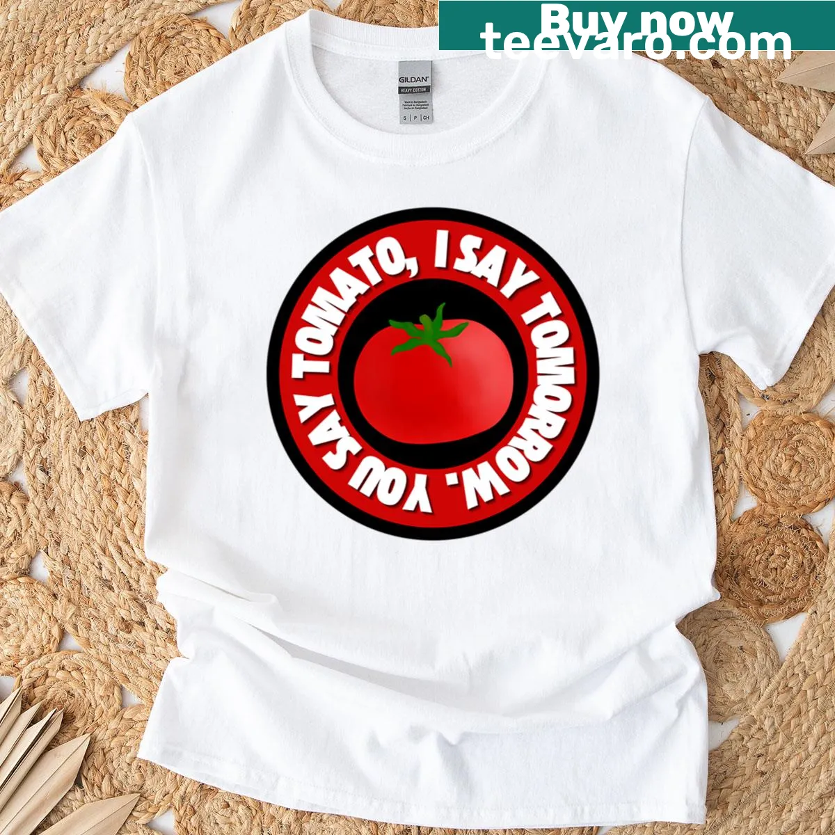 Playful saying about procrastination on shirt — on a men's t-shirt