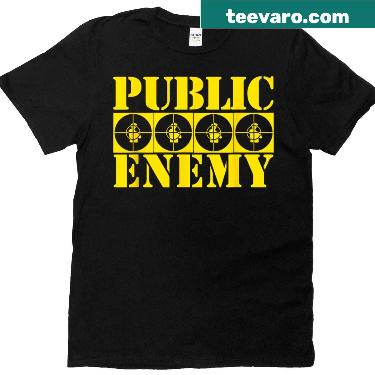 T-shirt featuring four distinct target logos in a playful design — on a men's t-shirt