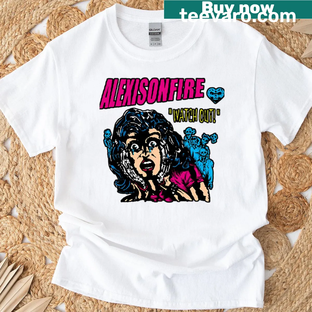 T-shirt declaring Alexisonfire is a Canadian band — on a men's t-shirt