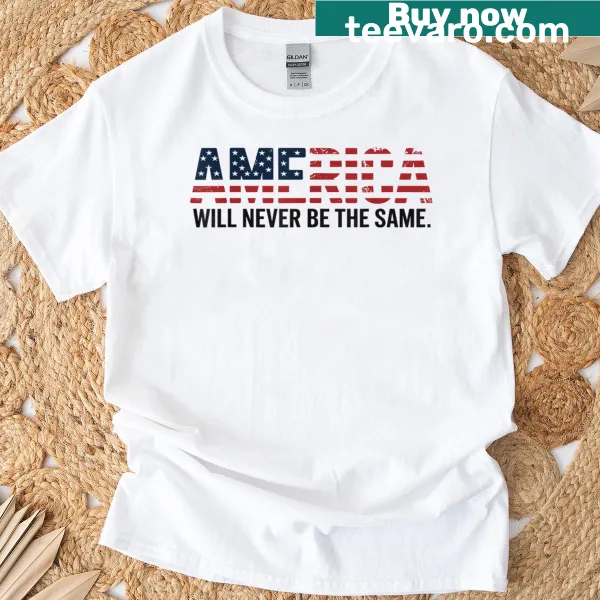Patriotic U.S. flag design on a T-shirt