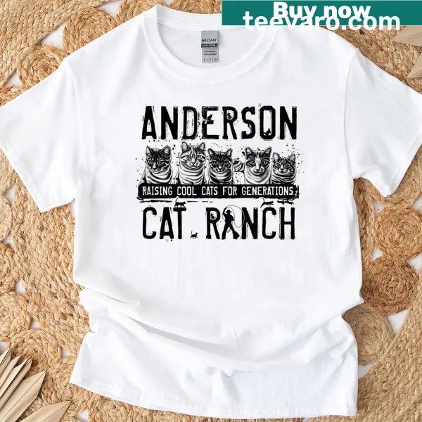 Illustration of porch cats on a T-shirt for cat lovers