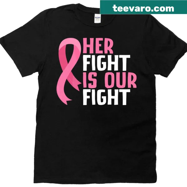 Breast cancer support t-shirt with heartfelt message