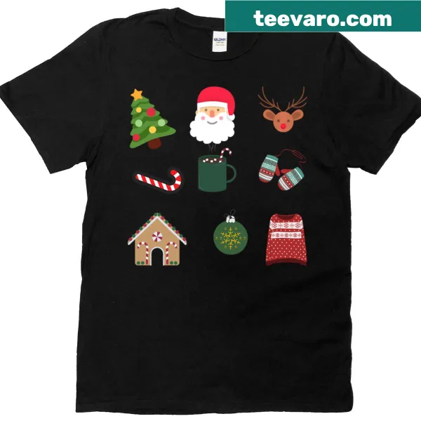 Christmas-themed t-shirt with a message about quarantined celebrations