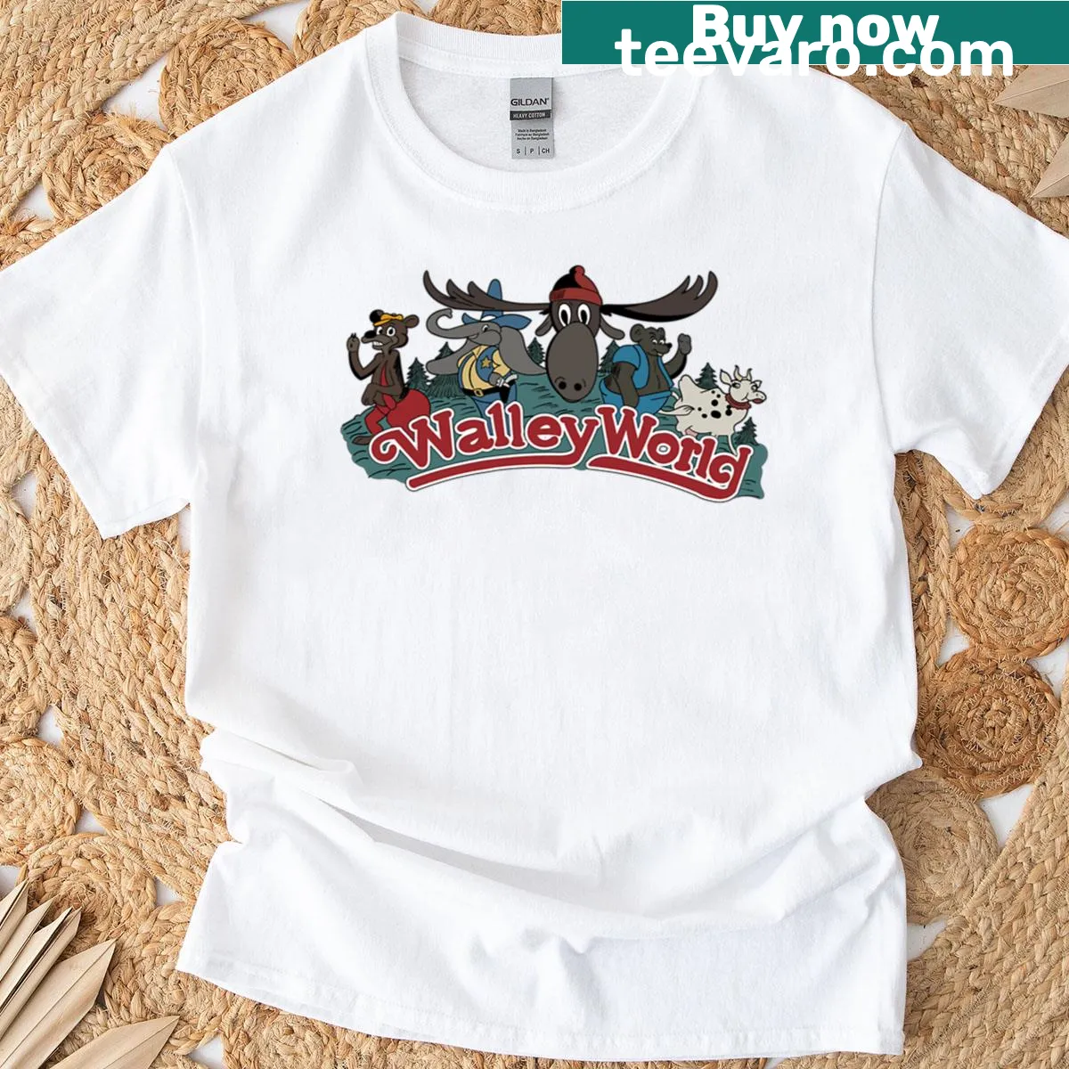 Typographic design featuring Clark Griswold and Walley World theme — on a men's t-shirt