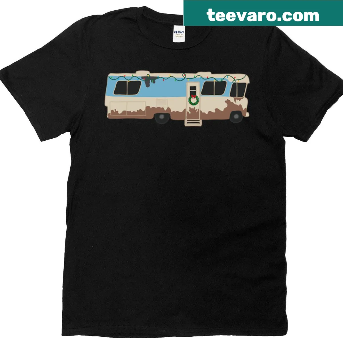 Cousin Eddie RV camper t-shirt from Christmas Vacation — on a men's t-shirt