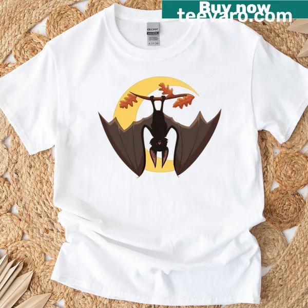 Cute bat graphic t-shirt with a cozy design