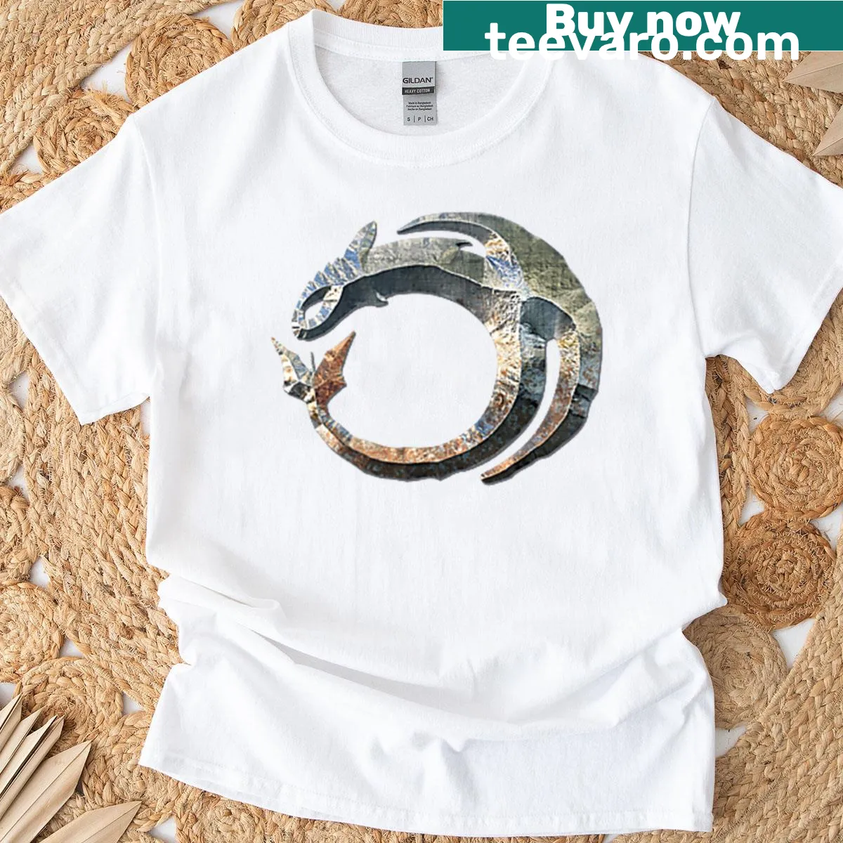 Dual-sided design featuring How To Train Your Dragon movie logo — on a men's t-shirt