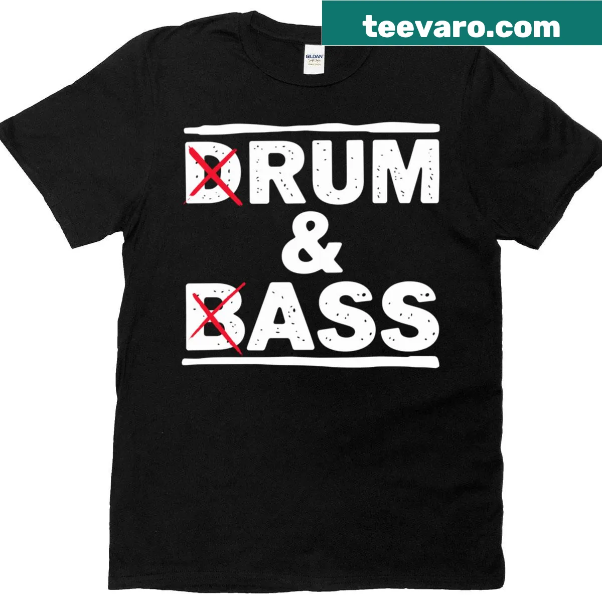 Distressed typography music festival t-shirt featuring a bold red X design. — on a men's t-shirt