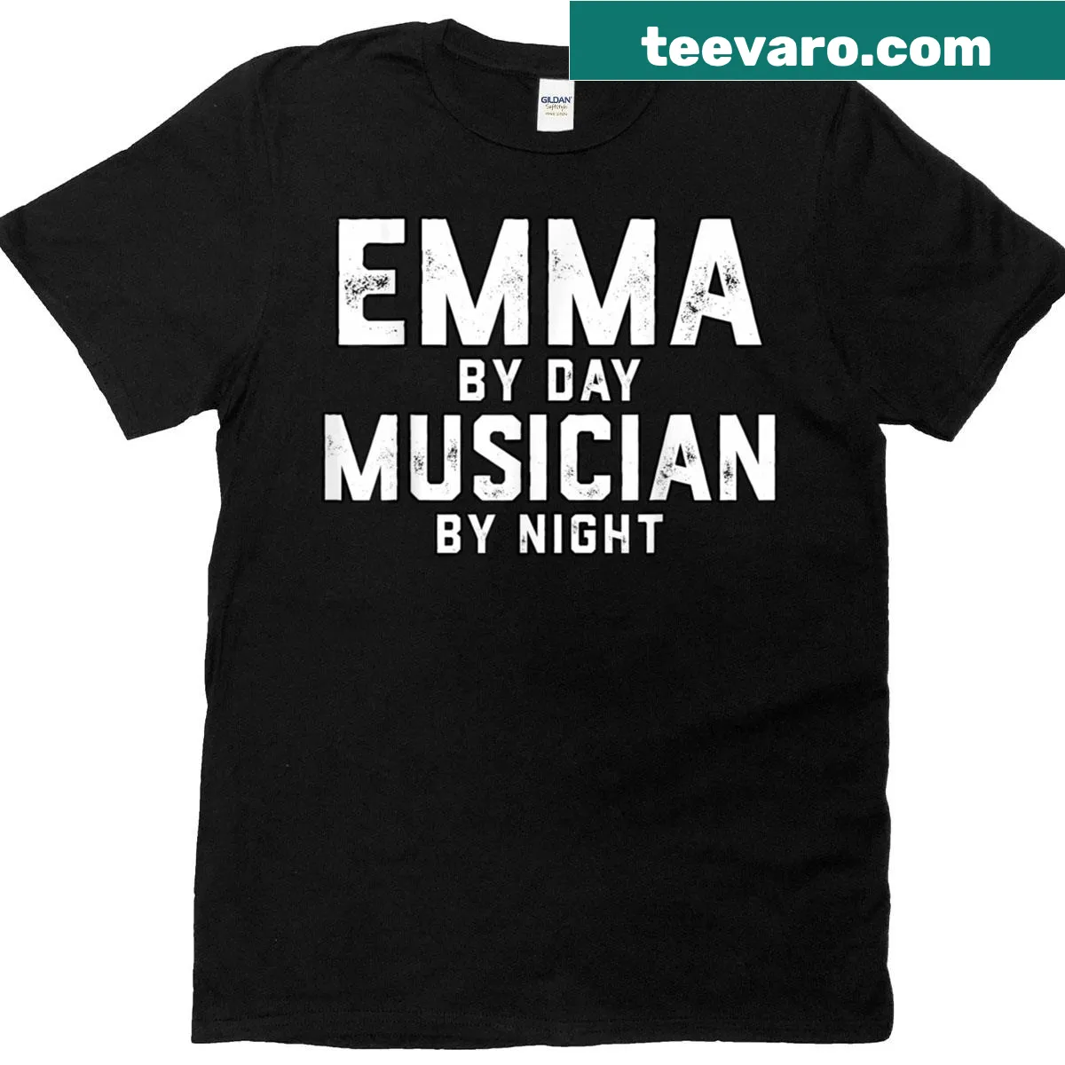 Nostalgic T-shirt featuring Emma, a popular musician and meme icon — on a men's t-shirt
