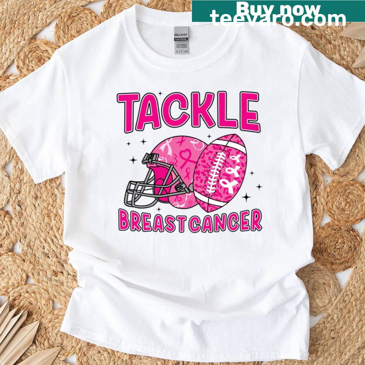 Football-themed t-shirt with playful slogan — on a men's t-shirt