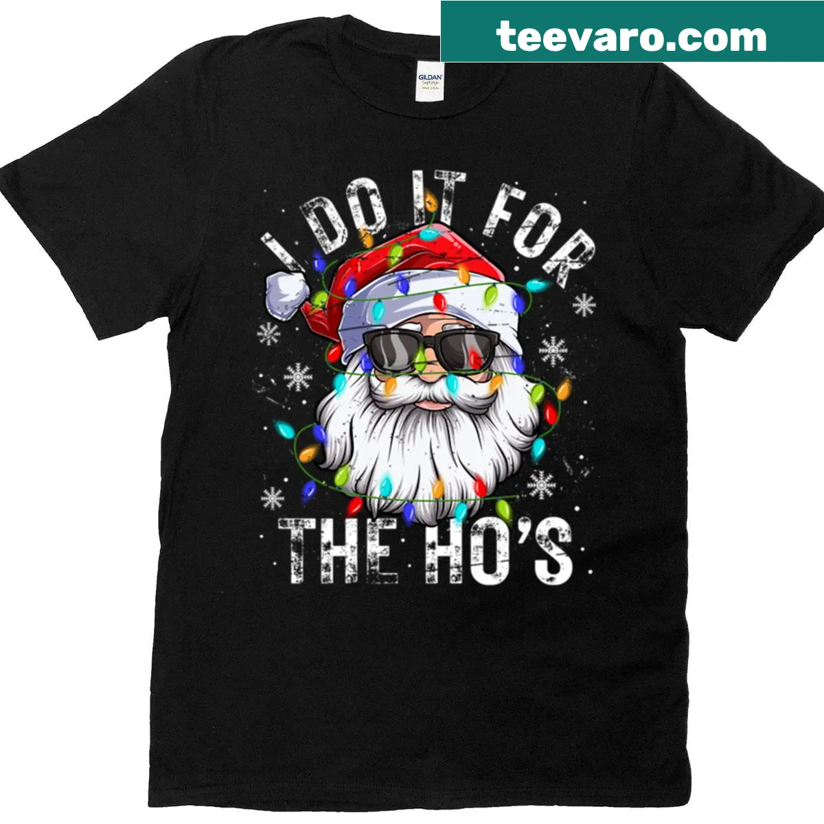 Funny Christmas t-shirt featuring Santa Claus for a humorous holiday vibe — on a men's t-shirt