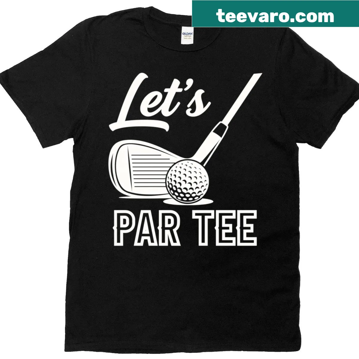 Retro golf design T-shirt with a funny golfing quote — on a men's t-shirt