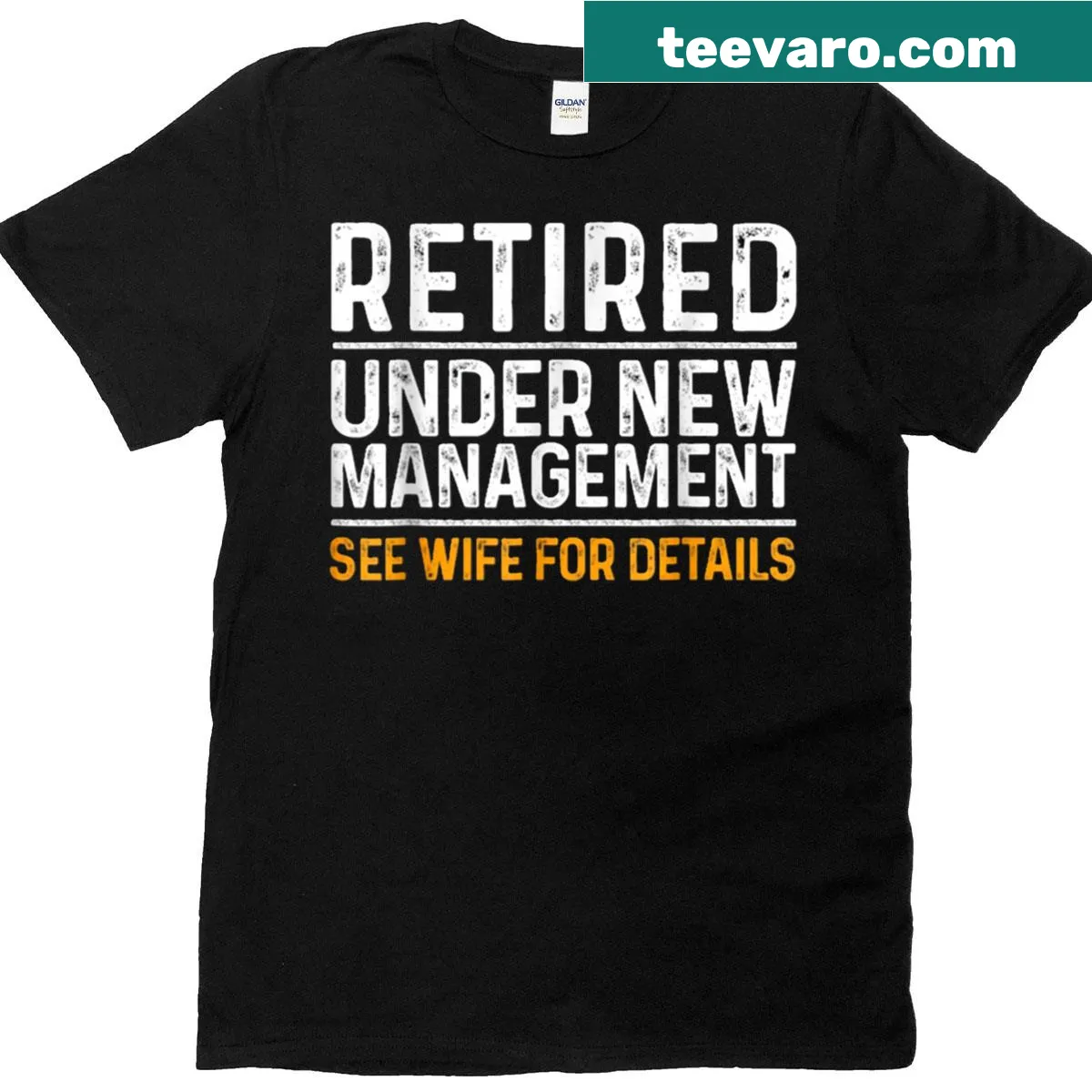 Humorous retirement-themed T-shirt for dads — on a men's t-shirt