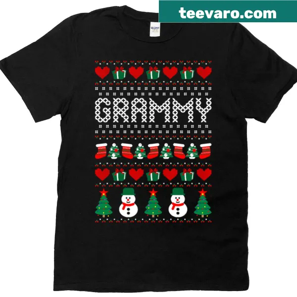 Vintage-style Christmas shirt with a humorous Grammy design