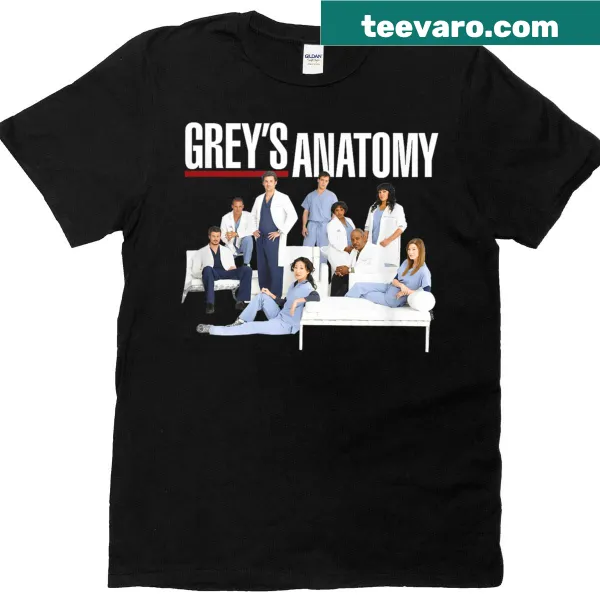 Grey's Anatomy T-shirt featuring the group and logo graphic