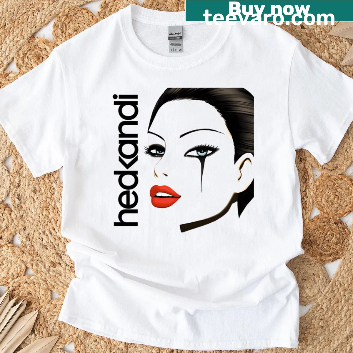 Retro Hed Kandi t-shirt with playful graphics — on a men's t-shirt