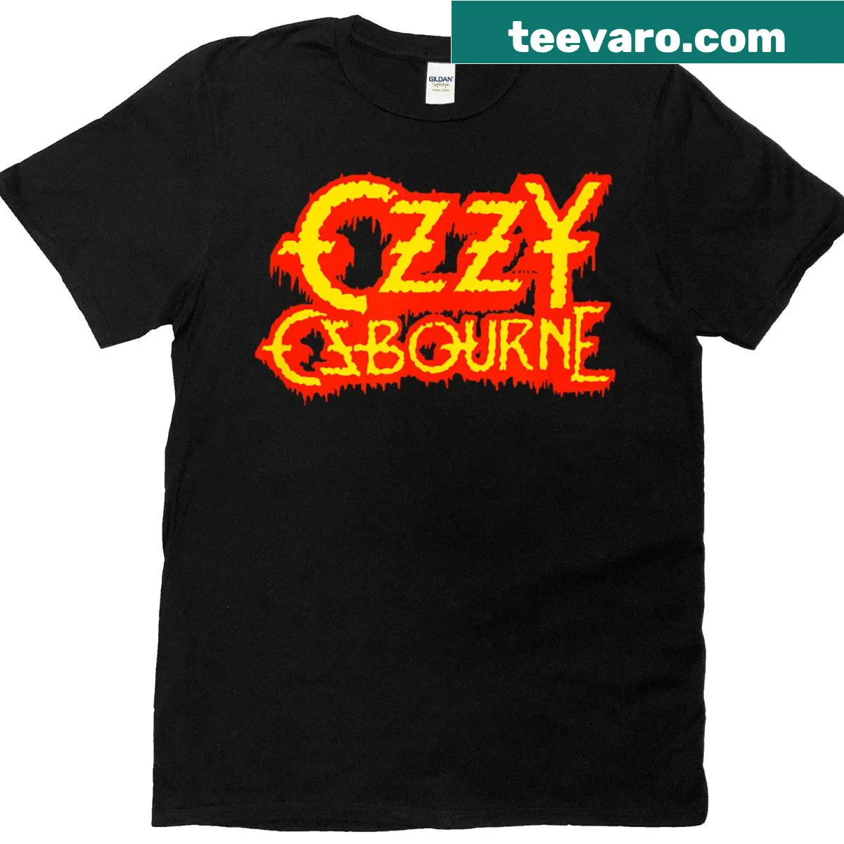 Horror logo t-shirt suitable for all ages — on a men's t-shirt