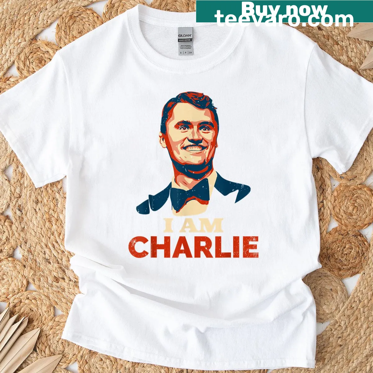 Inspirational tribute shirt with a powerful message of unity — on a men's t-shirt