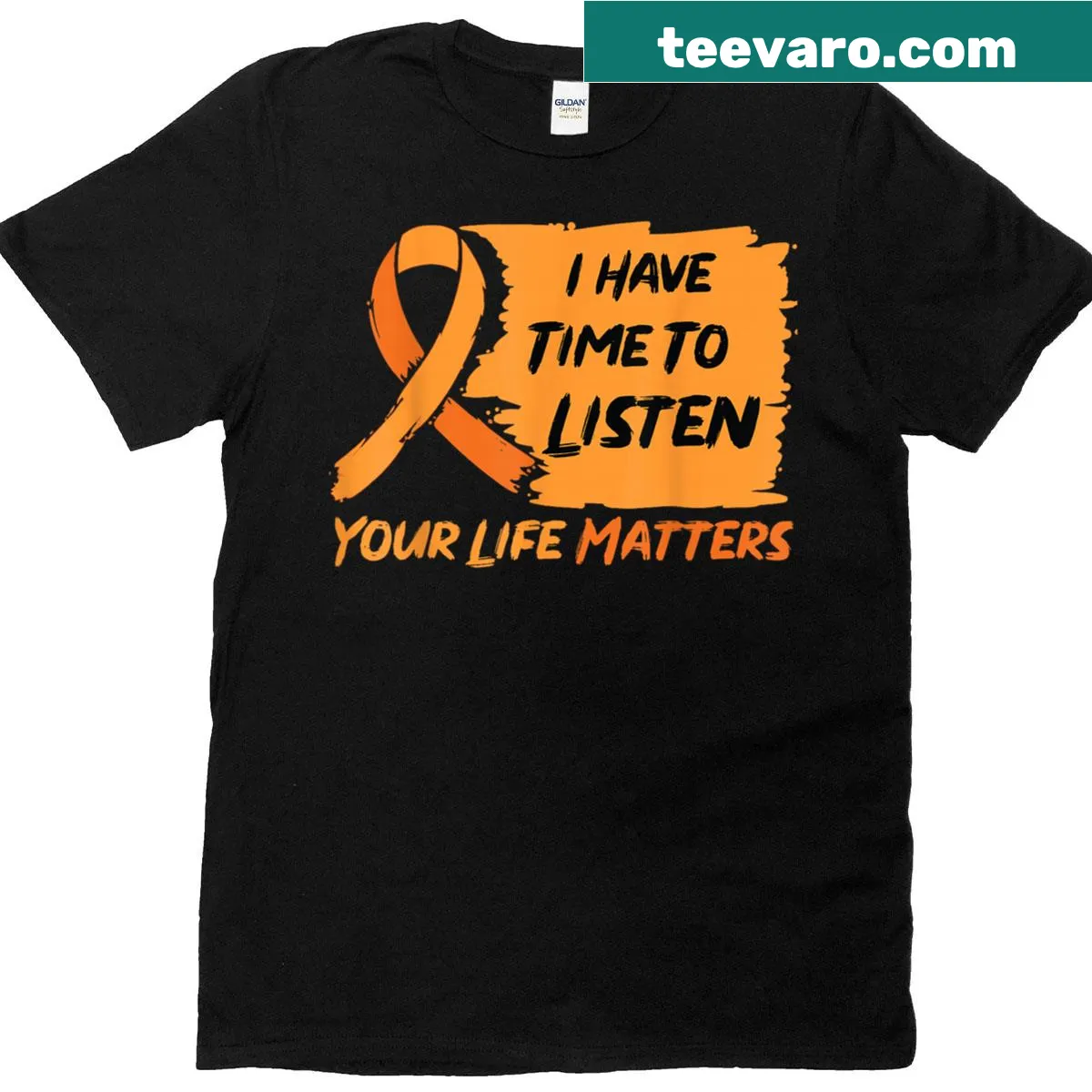 Inspirational text design promoting mental health awareness — on a men's t-shirt