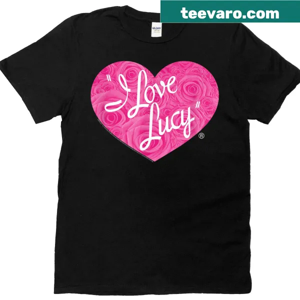 Floral logo t-shirt inspired by I Love Lucy