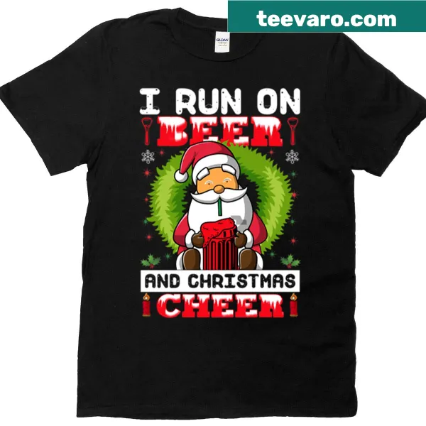 Humorous holiday shirt with festive text
