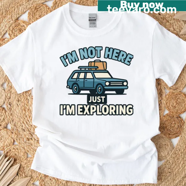 Adventurous t-shirt with exploration theme