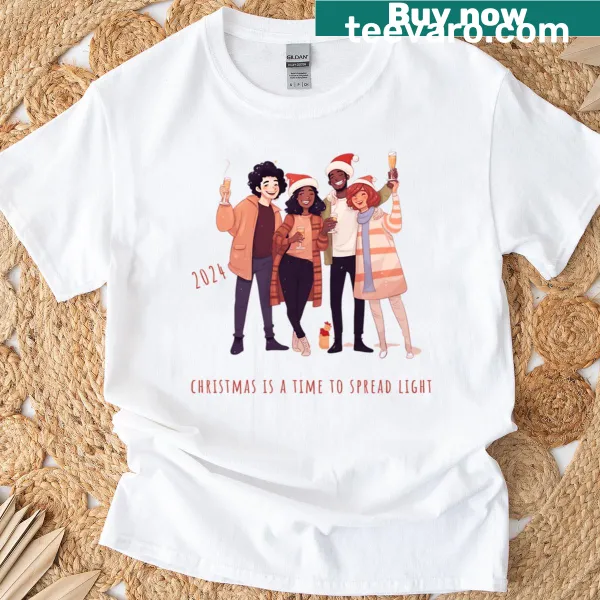 Sentimental shirt with Spread Christmas Light message