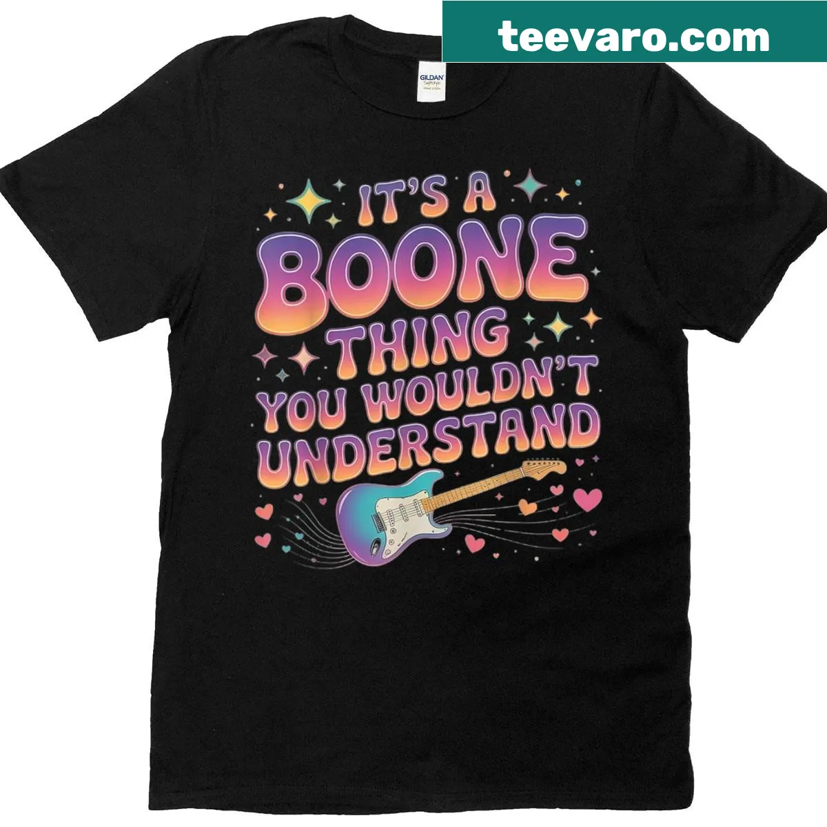 Retro T-shirt with 'It's A Boone Thing You Wouldn't Understand' text — on a men's t-shirt