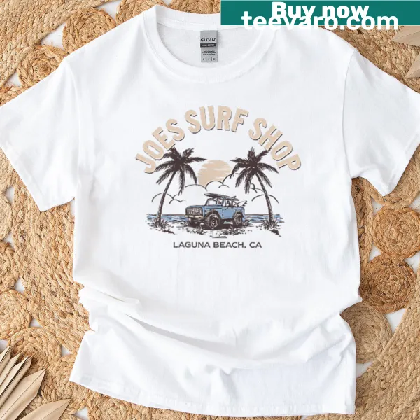 Surf shop logo graphic t-shirt