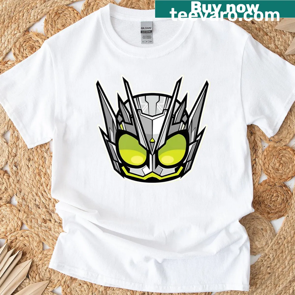 Kamen Rider T-shirt with iconic design — on a men's t-shirt