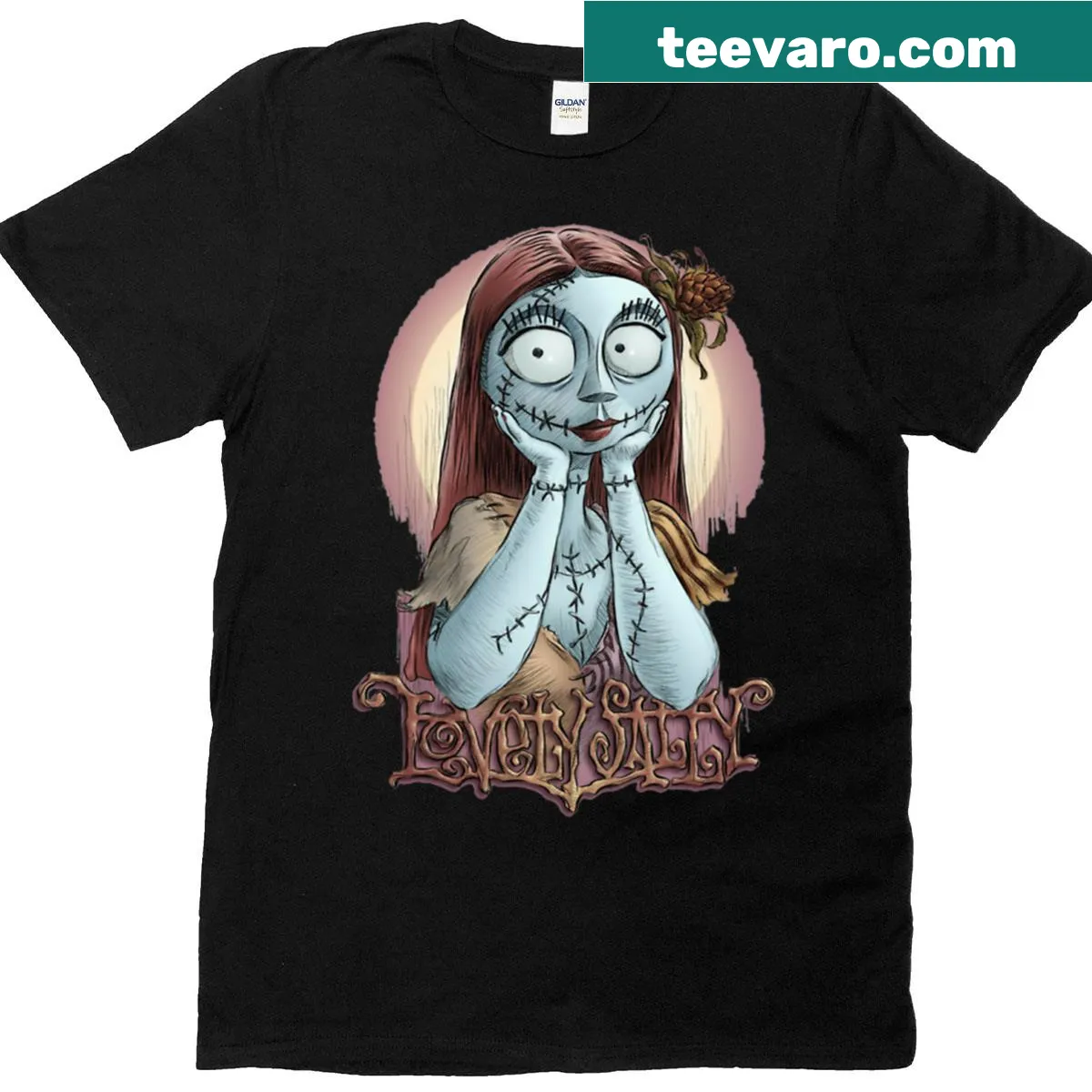 Sentimental typographic Loved Sally shirt — on a men's t-shirt
