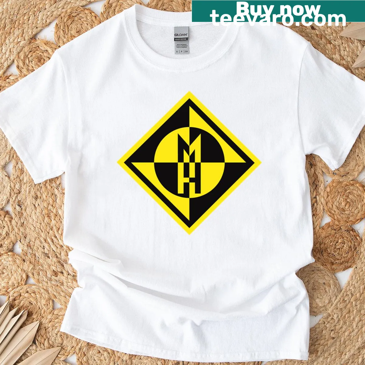 Band t-shirt featuring bold Machine Head graphic design. — on a men's t-shirt